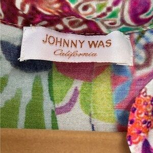 Johnny Was Colorful Floral Fabric